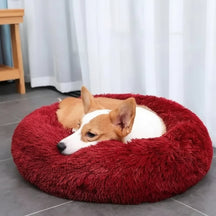 Cama para Cachorro Calmante e Antiestresse de Pelúcia