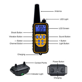 Electric dog training collar 800M Range