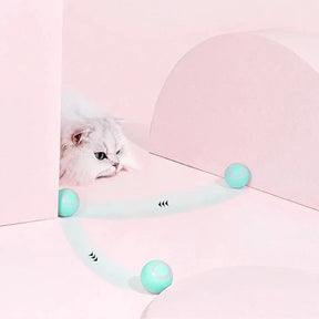 Brinquedo interativo 2 em 1 para gatos de caça simulada