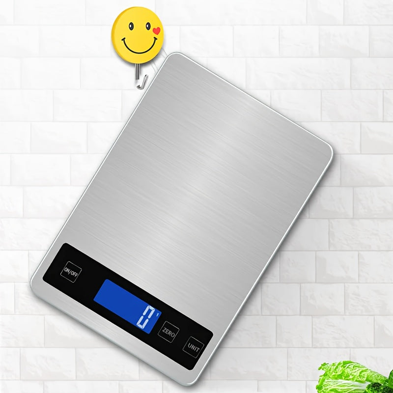 Balança de Cozinha Digital de 15kg | Balança de Precisão para Alimentos Recarregável via USB