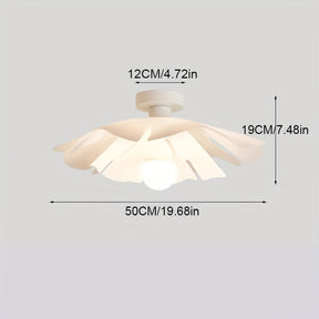 Petal Flower Ceiling Light | Modern Floral Semi Flush Mount Fixture