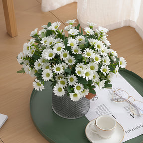 Arranjo de Flores Artificiais de Margarida para Centro de Mesa de Dia das Mães