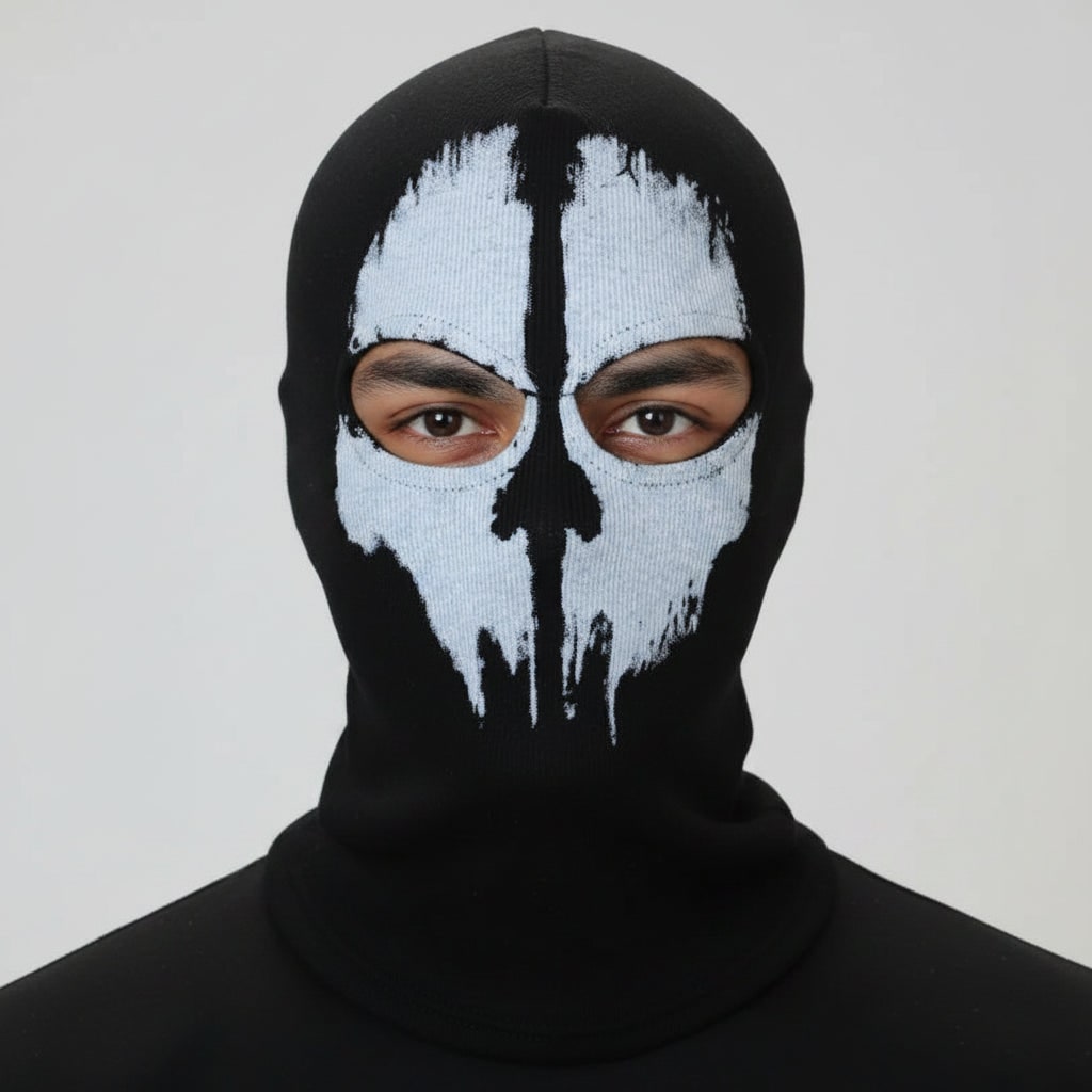 Máscara de Halloween Balaclava Caveira Cobertura Facial Completa