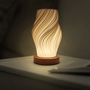 Luminária de Mesa LED Espiral Moderna | Luz Minimalista Regulável para Mesa de Cabeceira e Escritório