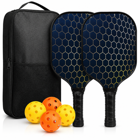 Conjunto de Raquetes de Pickleball em Grafite Leve com Bolas