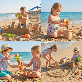 Conjunto de Brinquedos de Areia para Praia Funil de Brincar Criativo