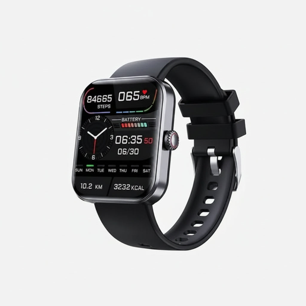 Smartwatch Fitness com Monitor de Pressão Arterial e Saúde