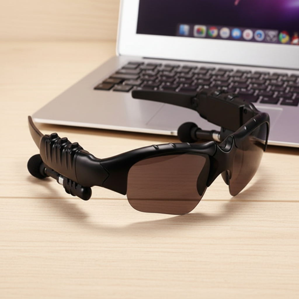Óculos de sol Bluetooth com fone de ouvido para corrida e ciclismo