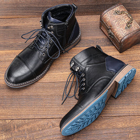 Botas Masculinas de Inverno Outdoor Duráveis e Quentes Estilo Utilitário Urbano