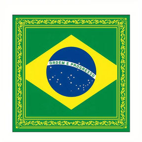 Brazil Flag World Cup Head Scarf Bandana Square
