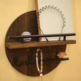 Round Wooden Key Holder | Stylish & Eco-Friendly Wall Organiser