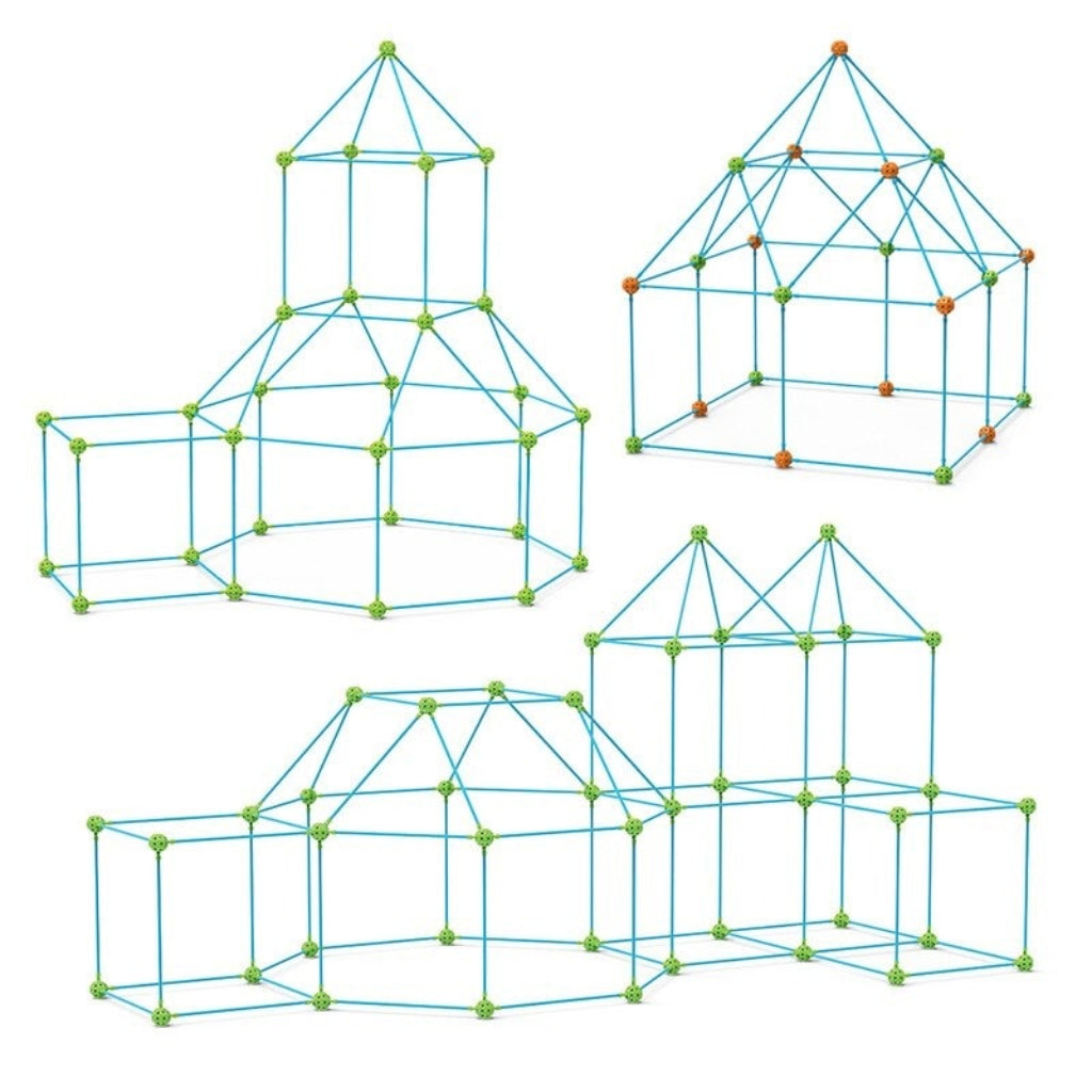 Kit de Construção de Cabanas Conjunto Criativo Brincadeira Imaginativa