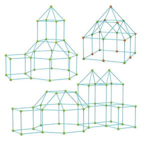 Kit de Construção de Cabanas Conjunto Criativo Brincadeira Imaginativa