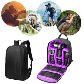 Mochila multifuncional para câmera