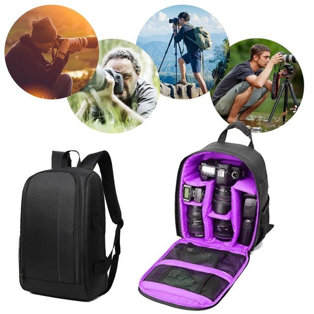 Mochila multifuncional para câmera