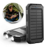 Carregador Solar de 500.000 mAh, Power Bank à Prova d'Água, Bateria Externa