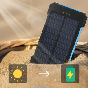 Carregador Solar de 500.000 mAh, Power Bank à Prova d'Água, Bateria Externa