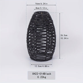 Modern Handwoven Rope Pendant Shade | Natural Woven Ceiling Light