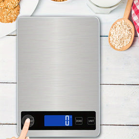 Balança de Cozinha Digital de 15kg | Balança de Precisão para Alimentos Recarregável via USB