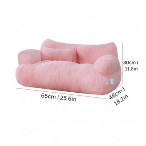 Calming Pet Sofa Soft Relax Zipper Design Cat Couch
