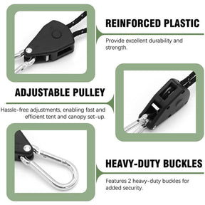 Camping Rope Easy Shelter Setup High Strength Durability