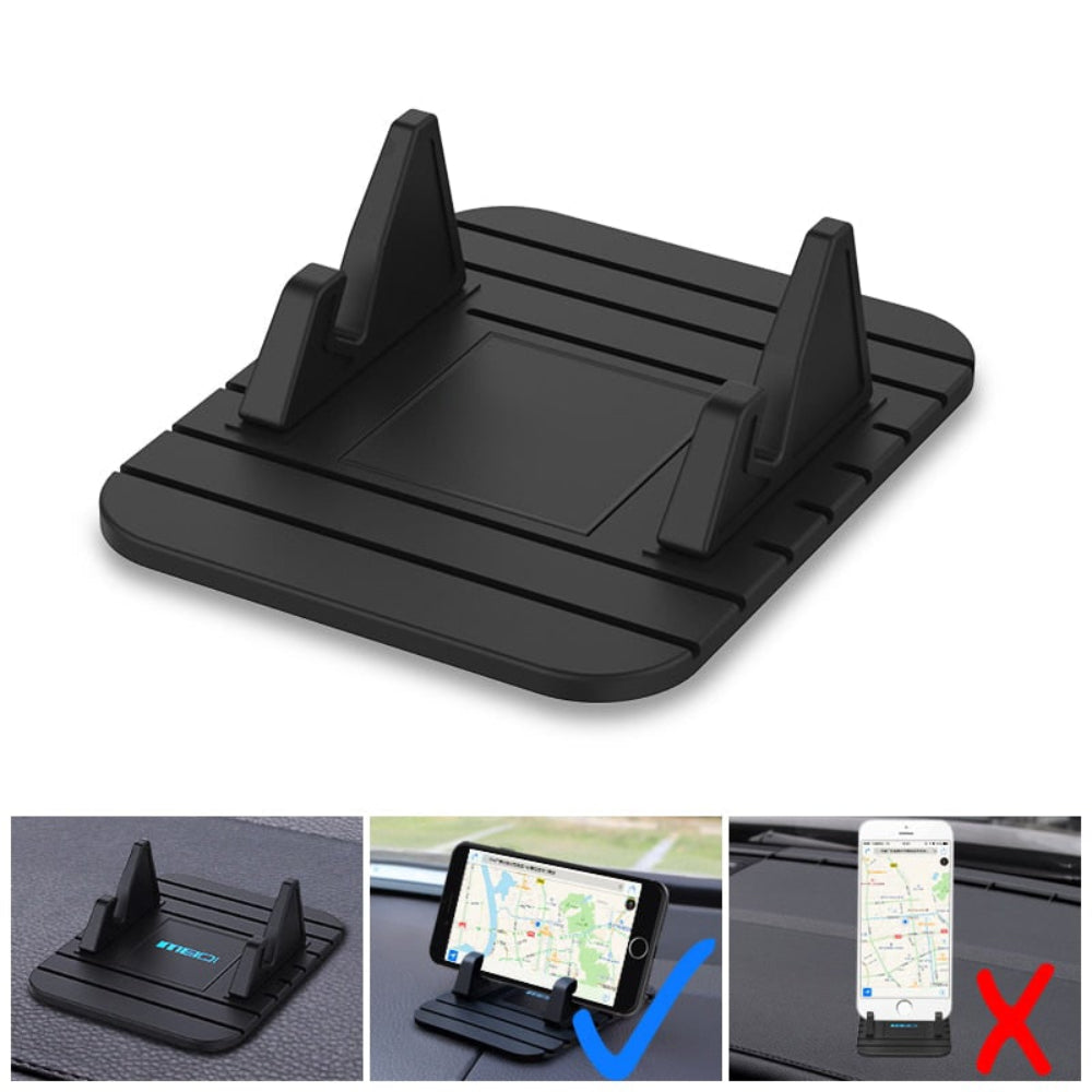 Suporte Veicular para Celular com Fixação no Painel e Design Ajustável
