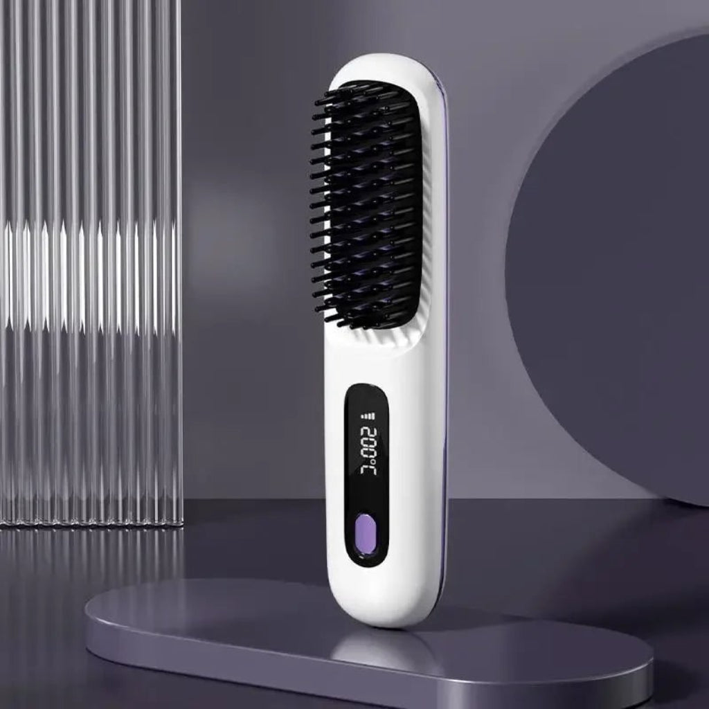 Prancha de Cabelo Portátil Sem Fio de Cerâmica Recarregável