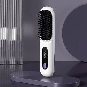 Prancha de Cabelo Portátil Sem Fio de Cerâmica Recarregável