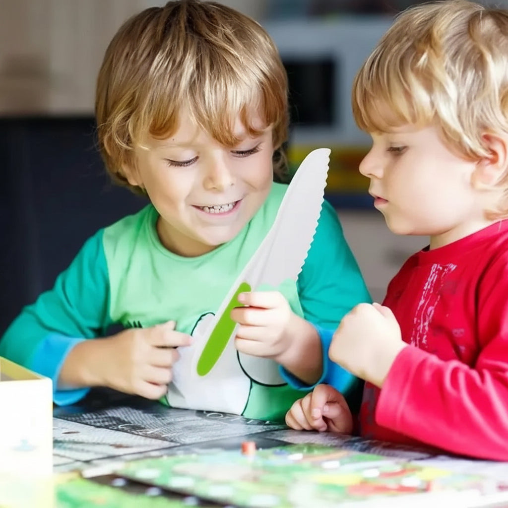 Conjunto de Cozinha Infantil com Utensílios de Corte Seguros
