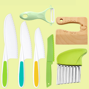 Conjunto de Cozinha Infantil com Utensílios de Corte Seguros