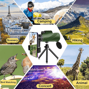 Ultra-Zoom Monocular – 600x HD Lens Compact Hiking & Birdwatching
