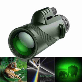 Ultra-Zoom Monocular – 600x HD Lens Compact Hiking & Birdwatching