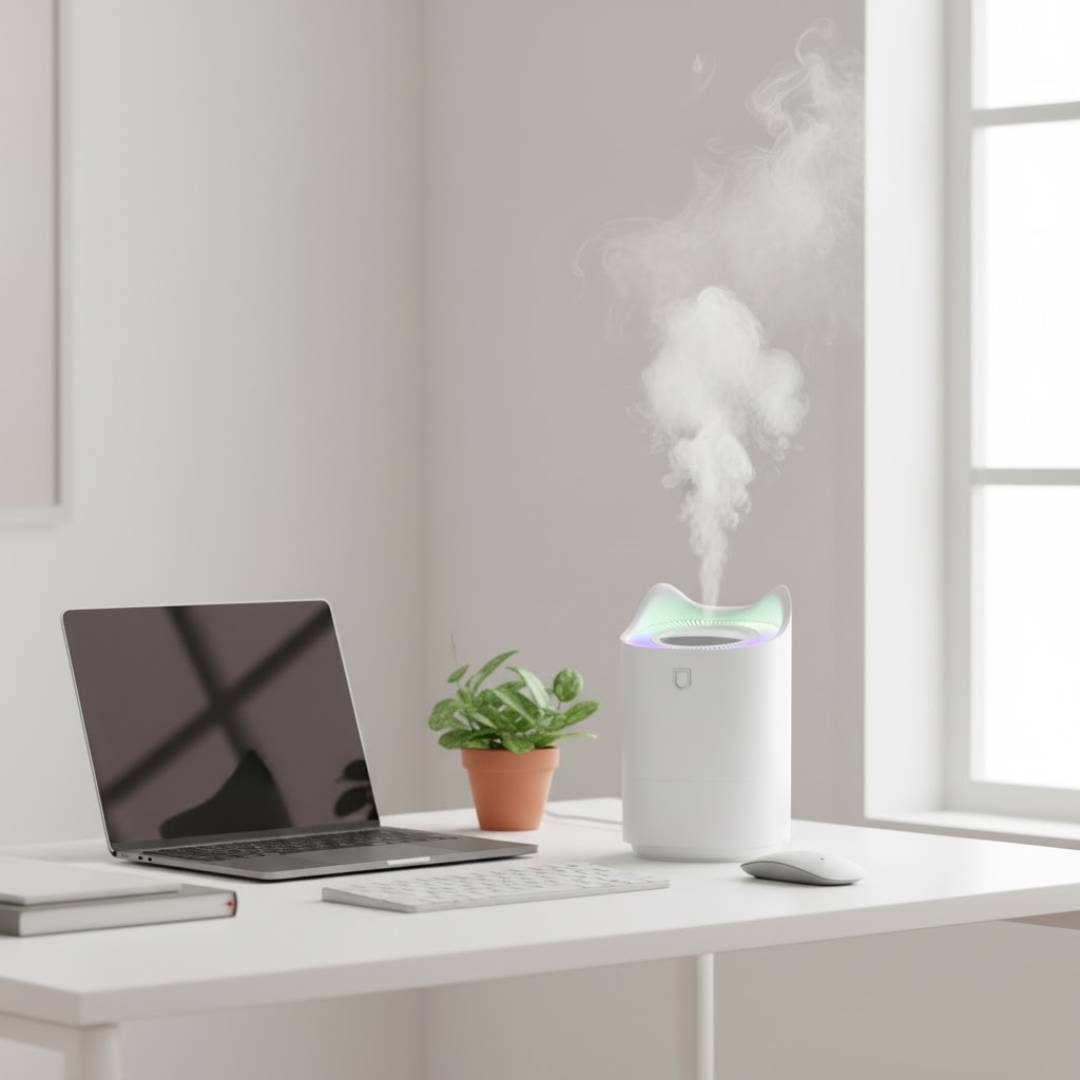 Umidificador de Ar Ultrassônico de Névoa Fria para Quarto