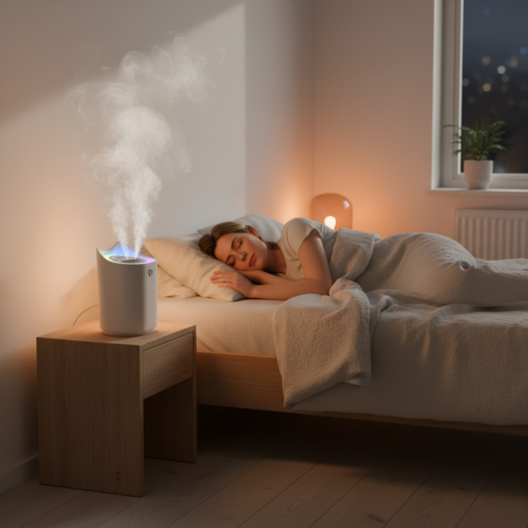Umidificador de Ar Ultrassônico de Névoa Fria para Quarto