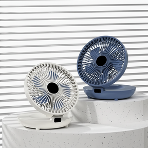 Ventilador de Mesa Oscilante Portátil - Ventilador de Resfriamento Dobrável com Grade para Casa e Escritório