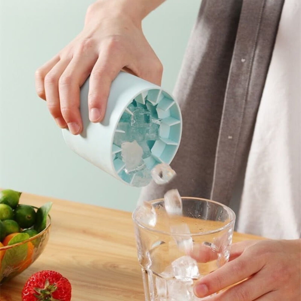 Copo de Gelo Portátil de Silicone Fácil de Usar