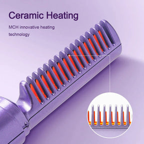 Prancha de Cabelo Portátil Sem Fio Mini para Viagem