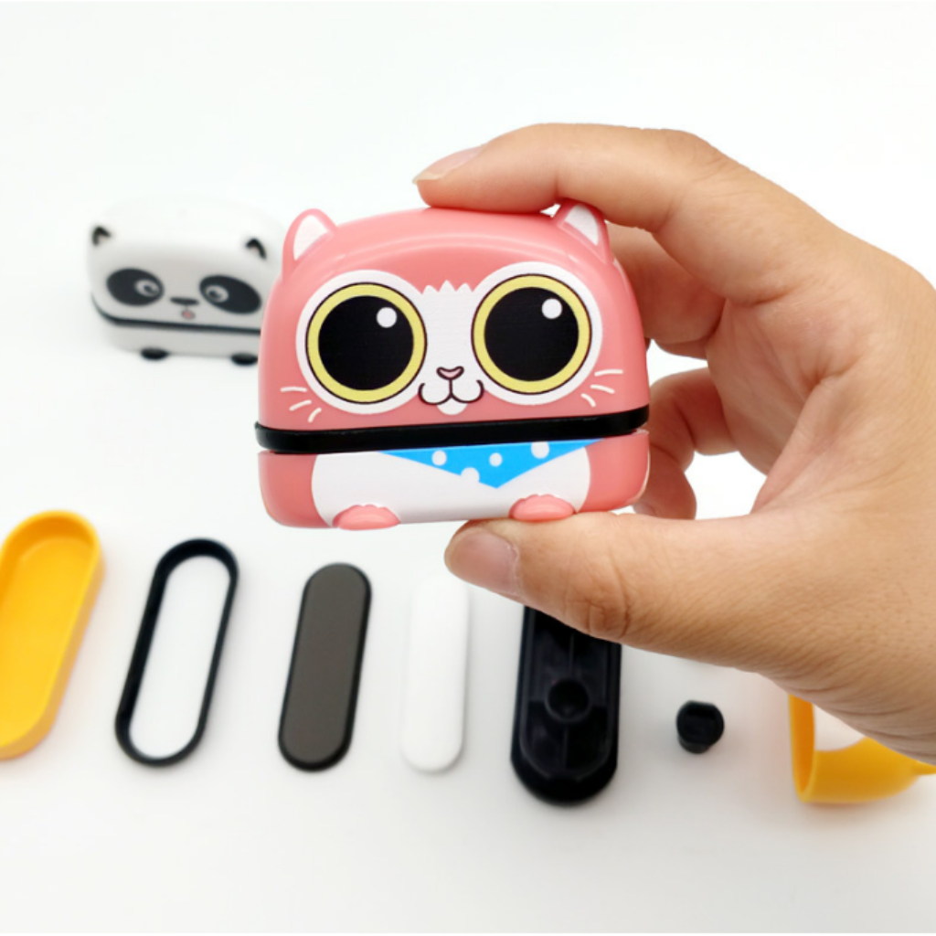 Carimbo Personalizado com Nome - Designs de Animais Fofos