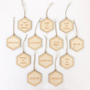 Names Of Jesus Jesus Advent Ornaments Christmas Hanging Decoration