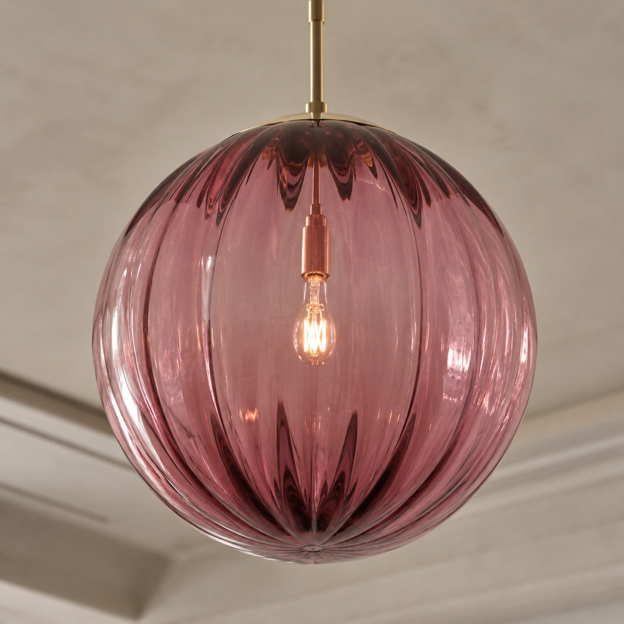 Smoky Glass Pendant Light – Red – pendant light image 20