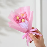 Buquê de Flores para Presente de Dia das Mães Mini Buquê de Tecido Artesanal