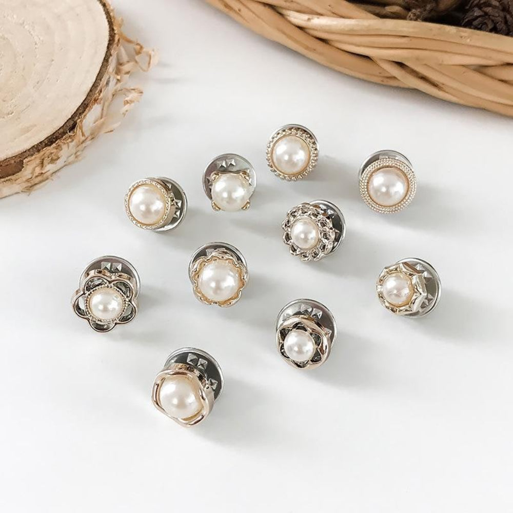 Conjunto Elegante de Broches Decorativos Acessórios para Roupas