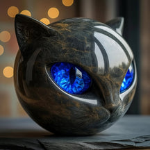 Escultura Decorativa de Gato Destaque Único para Casa Interiores Modernos