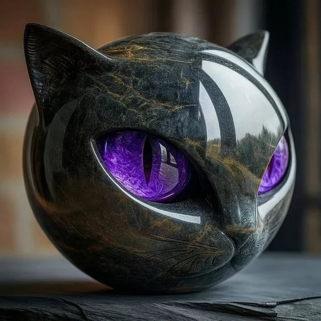 Escultura Decorativa de Gato Destaque Único para Casa Interiores Modernos