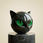 Escultura Decorativa de Gato Destaque Único para Casa Interiores Modernos