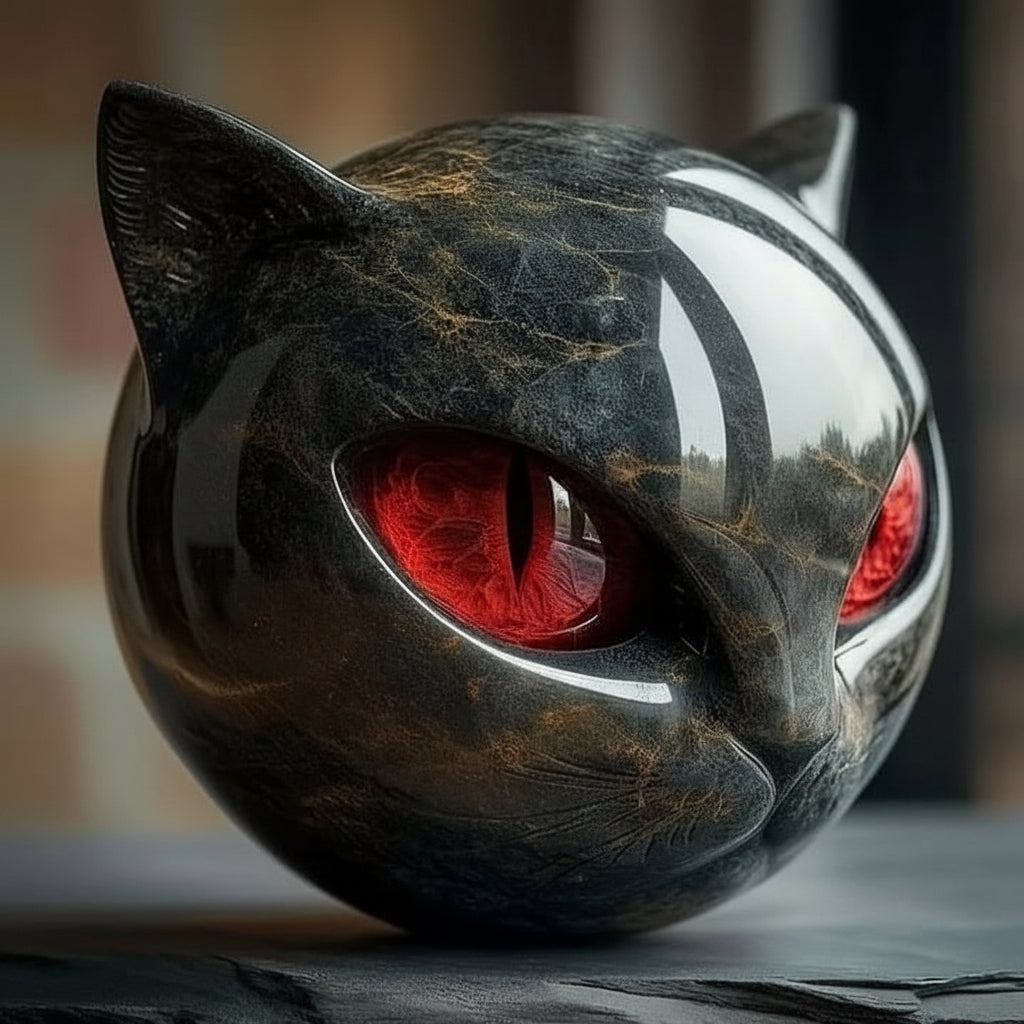 Escultura Decorativa de Gato Destaque Único para Casa Interiores Modernos