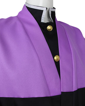 Conjunto de Fantasia de Guerreiro Roxo e Preto Masculino