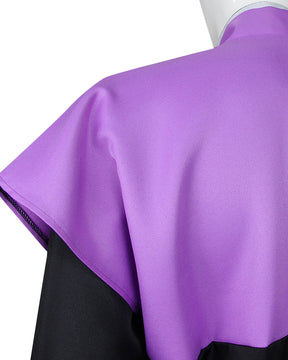Conjunto de Fantasia de Guerreiro Roxo e Preto Masculino