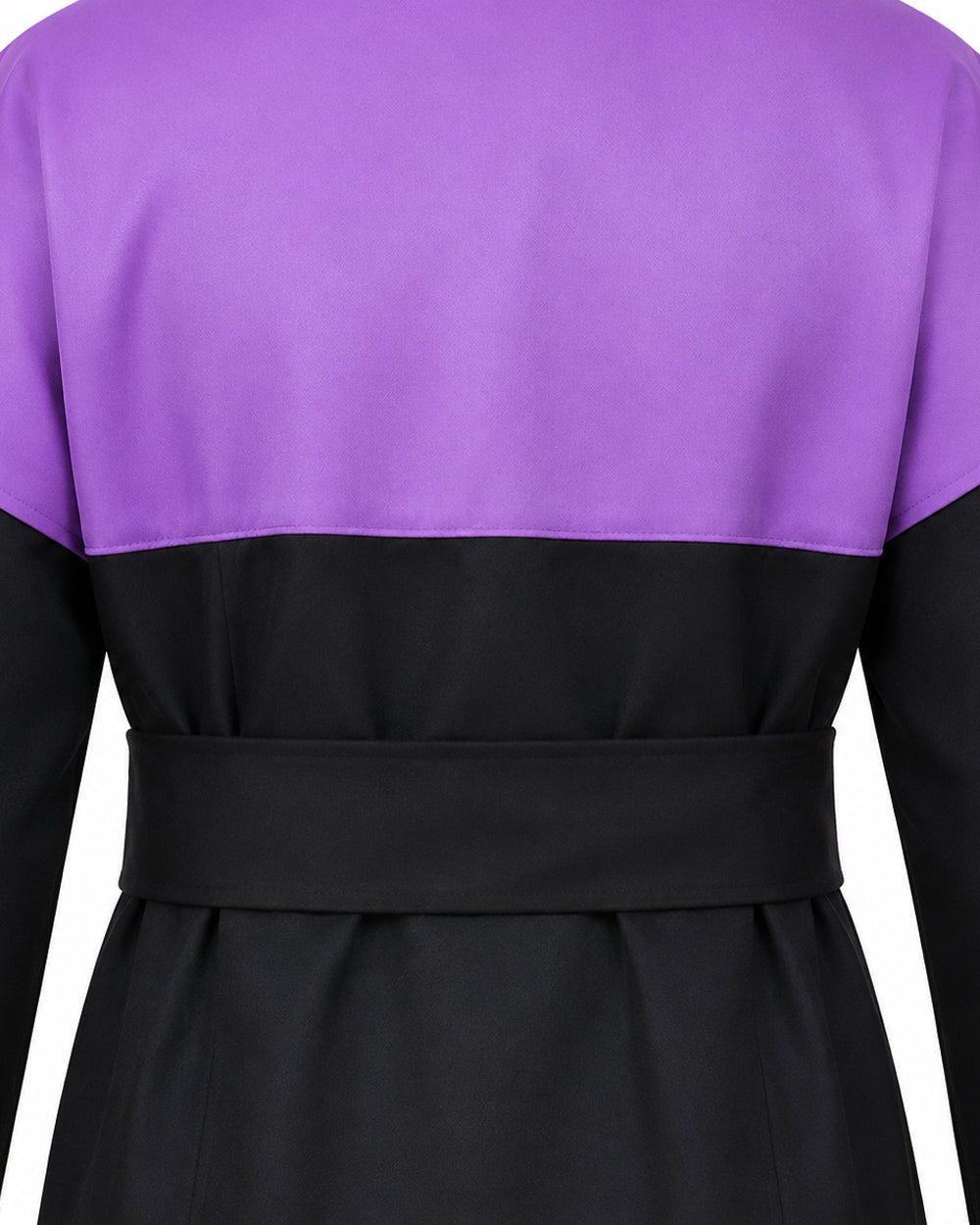 Conjunto de Fantasia de Guerreiro Roxo e Preto Masculino