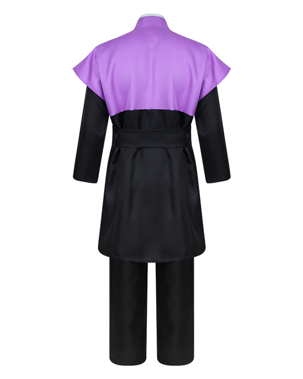 Conjunto de Fantasia de Guerreiro Roxo e Preto Masculino